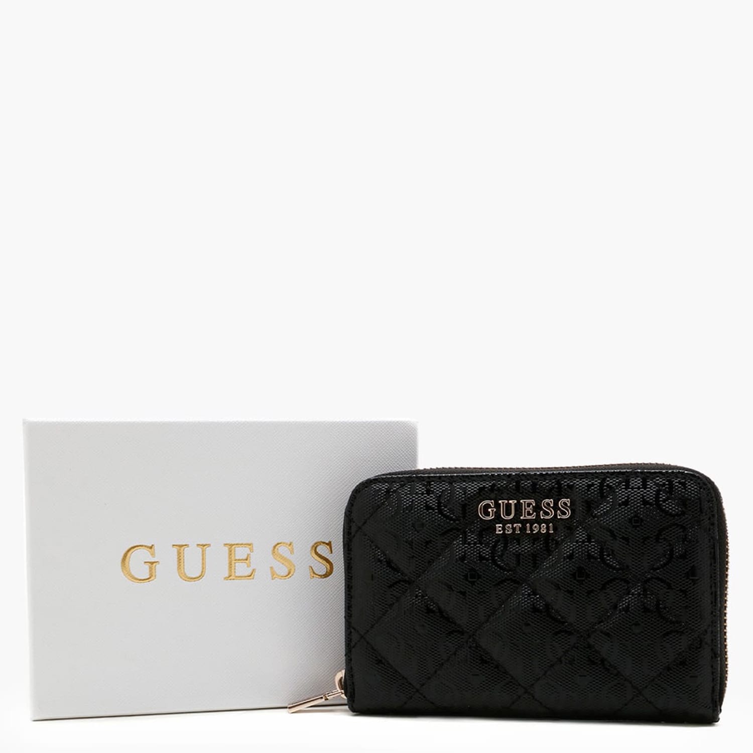 Γυναικεία Πορτοφόλια Lau.Slg Μαύρο ECOleather Guess Γυναικεία Πορτοφόλια Lau.Slg Μαύρο ECOleather Guess