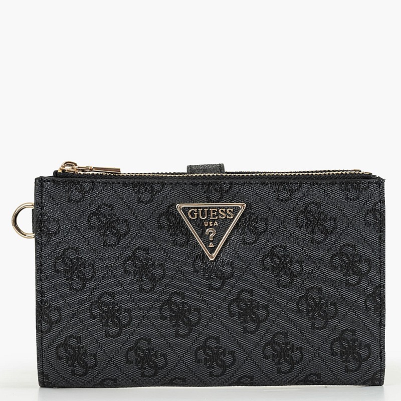 Γυναικεία Πορτοφόλια Laurel.Dbl Γκρι ECOleather Guess
