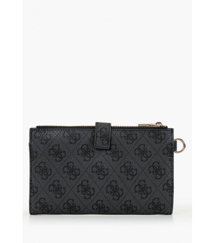 Γυναικεία Πορτοφόλια Laurel.Dbl Γκρι ECOleather Guess Γυναικεία Πορτοφόλια Laurel.Dbl Γκρι ECOleather Guess