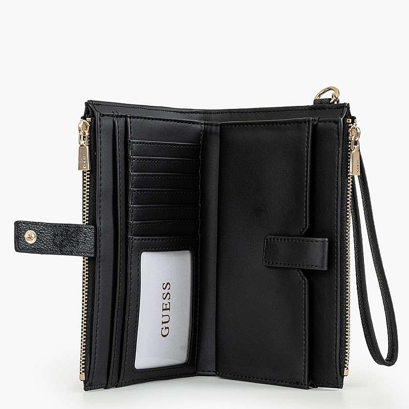 Γυναικεία Πορτοφόλια Laurel.Dbl Γκρι ECOleather Guess