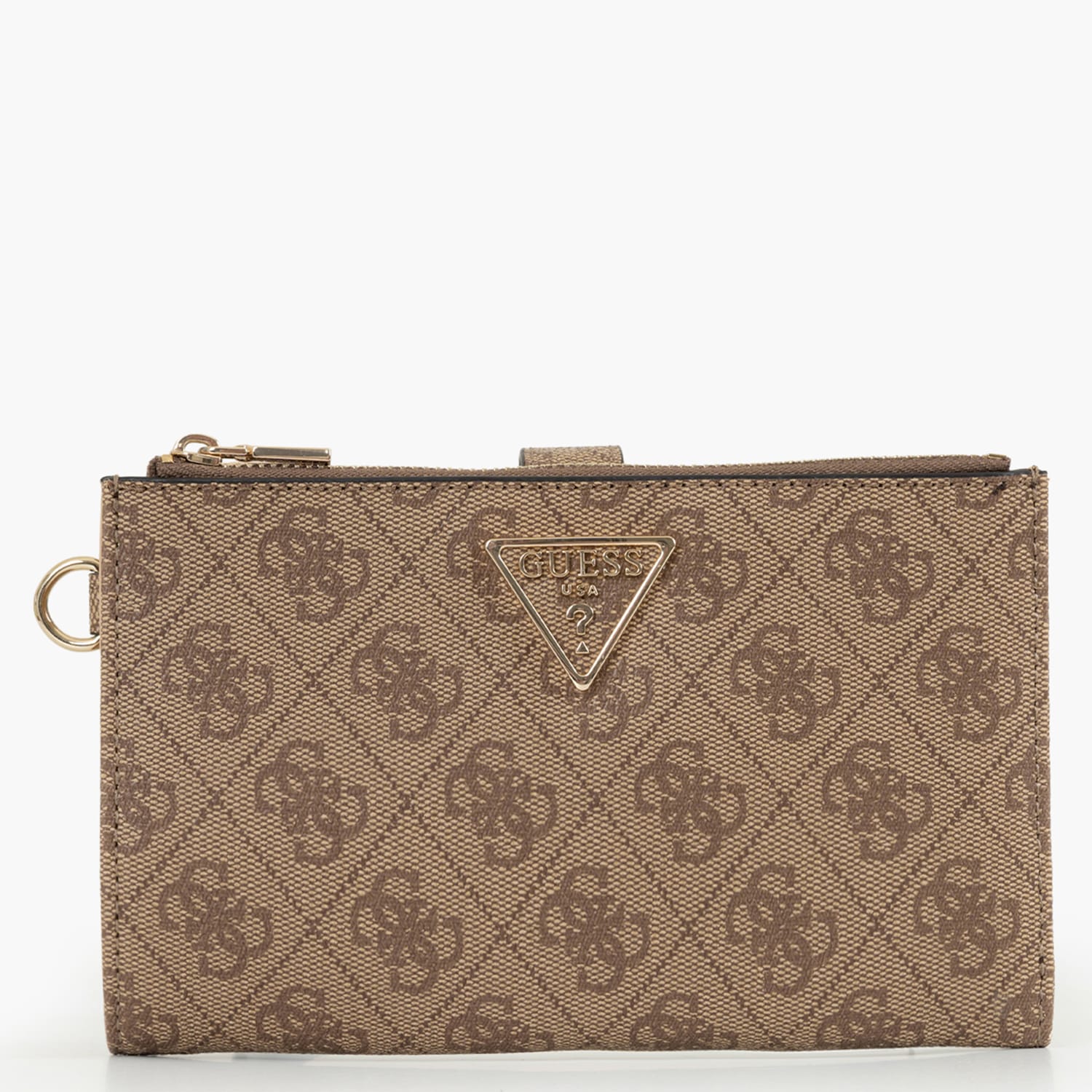 Γυναικεία Πορτοφόλια Laurel.Dbl Μπεζ ECOleather Guess