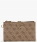 Γυναικεία Πορτοφόλια Laurel.Dbl Μπεζ ECOleather Guess Γυναικεία Πορτοφόλια Laurel.Dbl Μπεζ ECOleather Guess