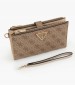 Γυναικεία Πορτοφόλια Laurel.Dbl Μπεζ ECOleather Guess Γυναικεία Πορτοφόλια Laurel.Dbl Μπεζ ECOleather Guess