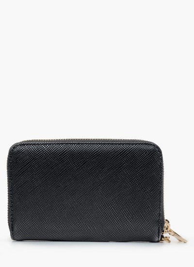 Γυναικεία Πορτοφόλια Must.Slip.Emb Μαύρο ECOleather Calvin Klein