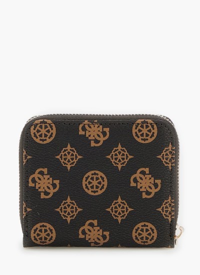 Γυναικεία Πορτοφόλια Emilee.Zip Μαύρο ECOleather Guess
