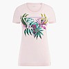 Women T-Shirts - Tops Leaf.Triangle Pink Cotton Guess Women T-Shirts - Tops Leaf.Triangle Pink Cotton Guess