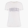 Γυναικείες Μπλούζες - Τοπ Lg.Lace Άσπρο Βαμβάκι Guess Γυναικείες Μπλούζες - Τοπ Lg.Lace Άσπρο Βαμβάκι Guess