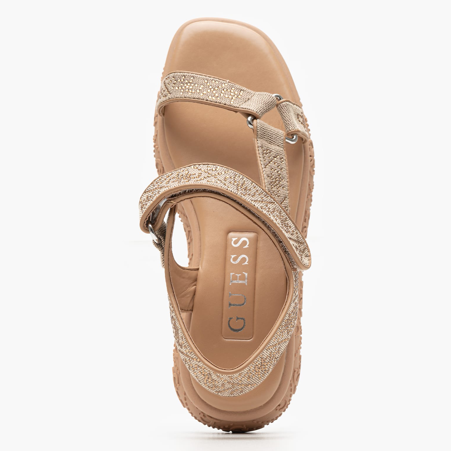 Women Platforms Low Lode Beige Fabric Guess Women Platforms Low Lode Beige Fabric Guess