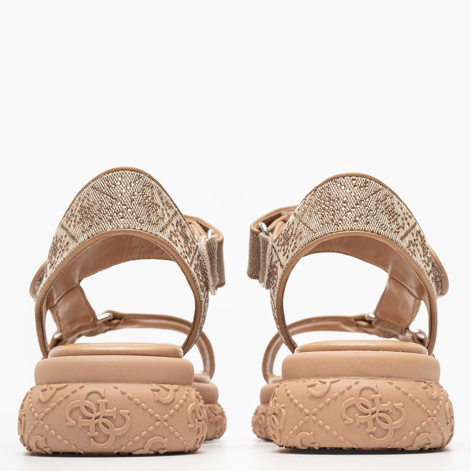 Women Platforms Low Lode Beige Fabric Guess Women Platforms Low Lode Beige Fabric Guess