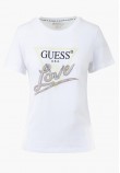Γυναικείες Μπλούζες - Τοπ Love.Triangle Άσπρο Βαμβάκι Guess