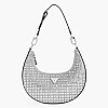 Γυναικείες Τσάντες Lua.Hobo Ασημί Strass Guess