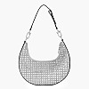 Γυναικείες Τσάντες Lua.Hobo Ασημί Strass Guess