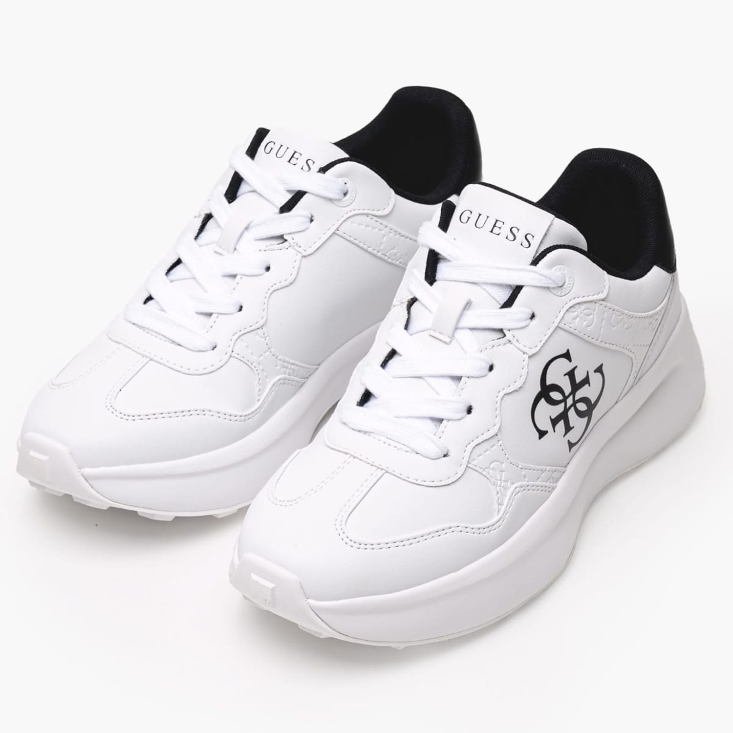 Women Casual Shoes Luckei.2 White ECOleather Guess Women Casual Shoes Luckei.2 White ECOleather Guess