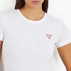 Γυναικείες Μπλούζες - Τοπ Mini.Triangle Άσπρο Βαμβάκι Guess Γυναικείες Μπλούζες - Τοπ Mini.Triangle Άσπρο Βαμβάκι Guess