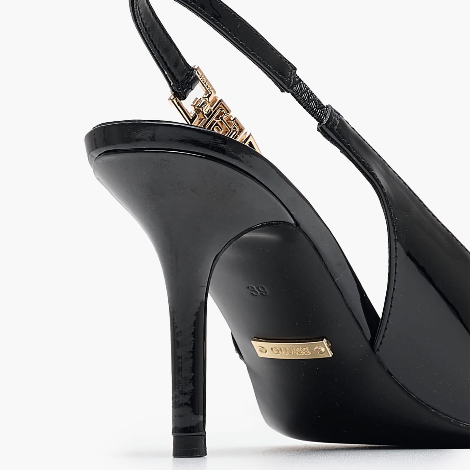 Γυναικείες Γόβες & Peeptoes Χαμηλές Nassha Μαύρο ECOleather Guess Γυναικείες Γόβες & Peeptoes Χαμηλές Nassha Μαύρο ECOleather Guess
