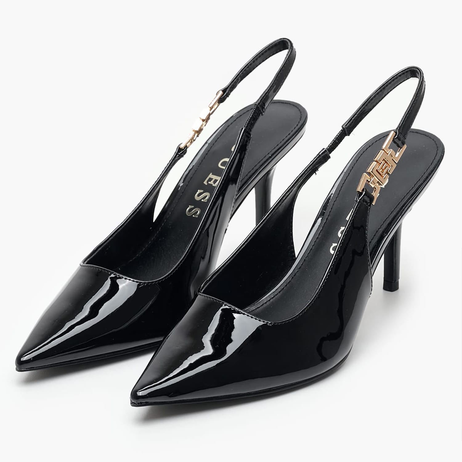 Γυναικείες Γόβες & Peeptoes Χαμηλές Nassha Μαύρο ECOleather Guess Γυναικείες Γόβες & Peeptoes Χαμηλές Nassha Μαύρο ECOleather Guess