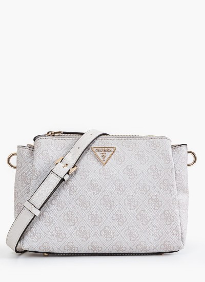 Ανδρικά Παπούτσια Casual Elba.B Άσπρο Δέρμα Guess