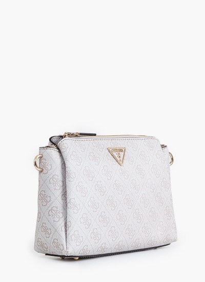 Ανδρικά Παπούτσια Casual Elba.B Άσπρο Δέρμα Guess