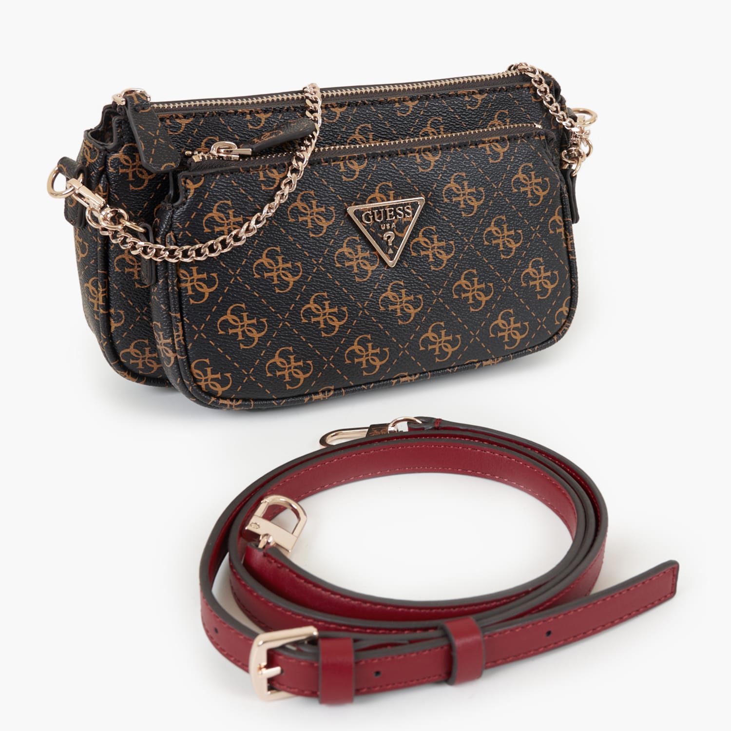 Γυναικείες Τσάντες Noelle.Pouch.B Καφέ ECOleather Guess Γυναικείες Τσάντες Noelle.Pouch.B Καφέ ECOleather Guess