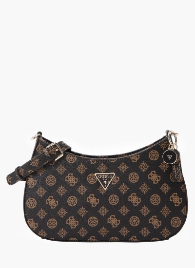 Ανδρικά Παπούτσια Casual Vibo.24 Μαύρο Δέρμα Guess
