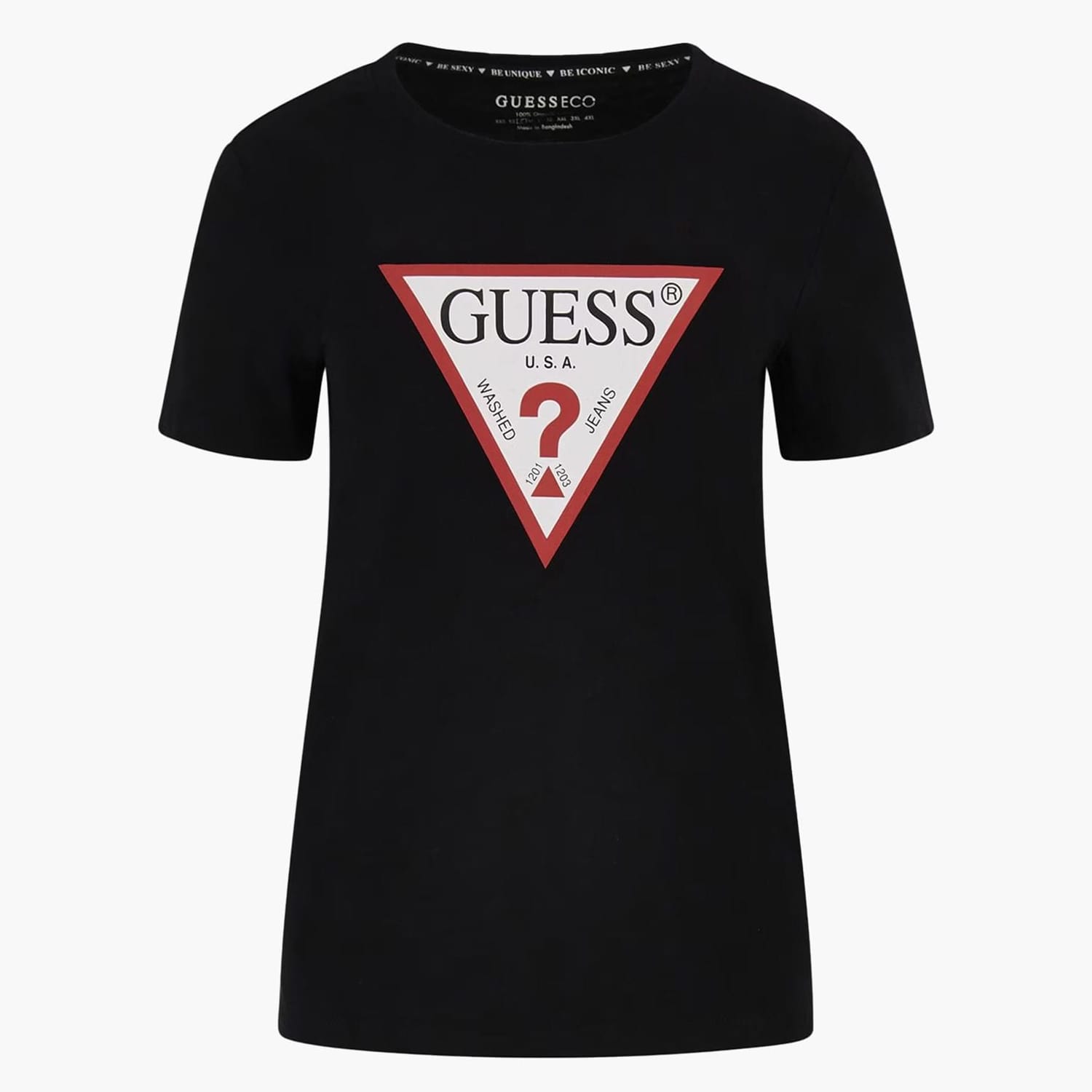 Γυναικείες Μπλούζες - Τοπ Origi.24 Μαύρο Βαμβάκι Guess