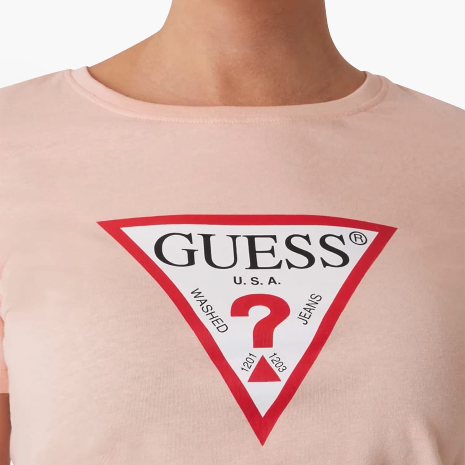 Γυναικείες Μπλούζες - Τοπ Origi.24 Ροζ Βαμβάκι Guess Γυναικείες Μπλούζες - Τοπ Origi.24 Ροζ Βαμβάκι Guess