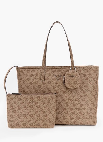 Ανδρικά Παπούτσια Casual Vibo.24 Μαύρο Δέρμα Guess