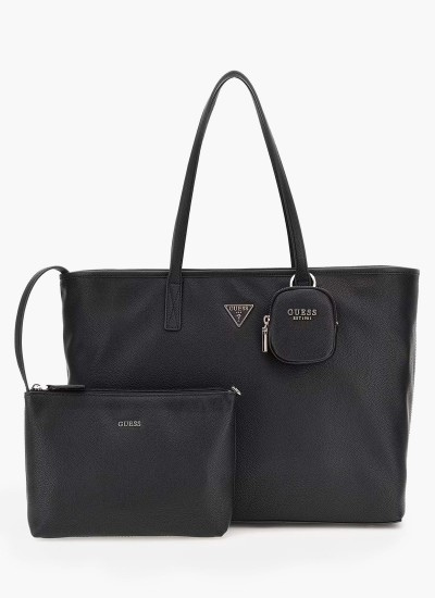 Γυναικεία Πορτοφόλια Emilee.Zip Μαύρο ECOleather Guess