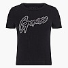 Γυναικείες Μπλούζες - Τοπ Rib.Tee Μαύρο Βαμβάκι Guess Γυναικείες Μπλούζες - Τοπ Rib.Tee Μαύρο Βαμβάκι Guess