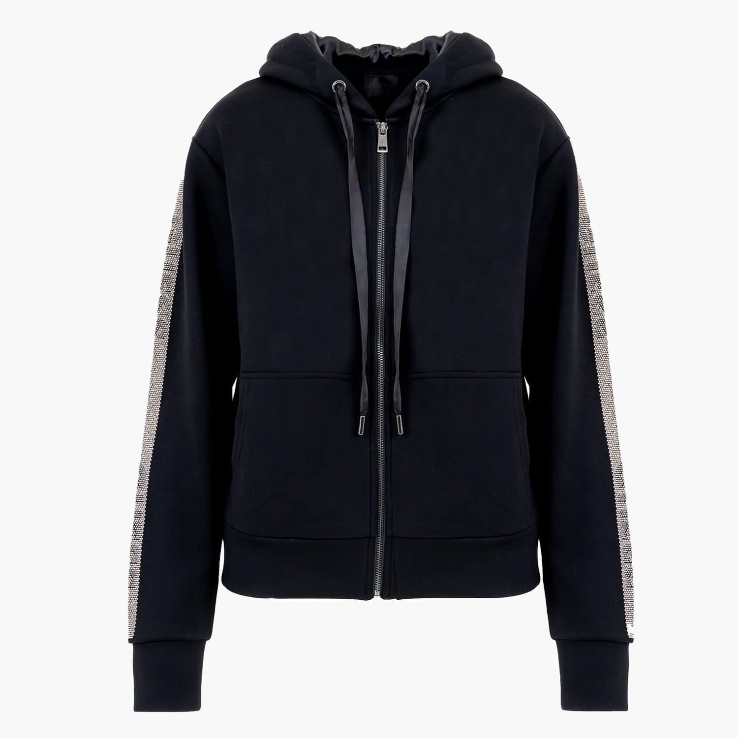 Γυνακεία Πλεκτά - Ζακέτες Scuba.Sweatshirt Μαύρο Πολυεστέρα Guess