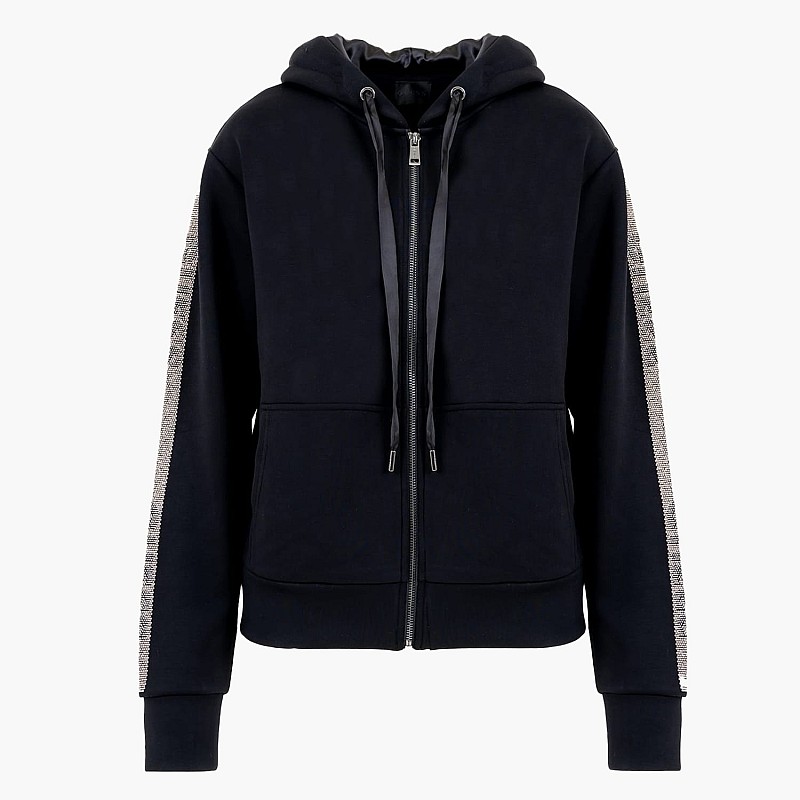 Women Cardigans Scuba.Sweatshirt Black Polyester Guess