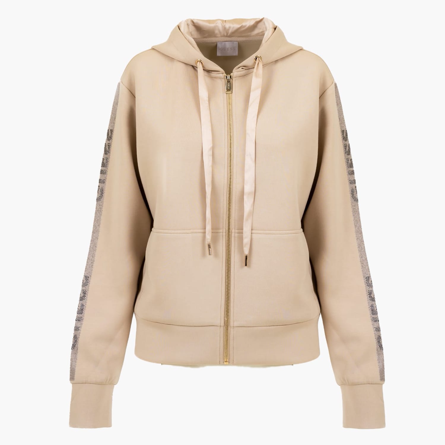 Γυνακεία Πλεκτά - Ζακέτες Scuba.Sweatshirt Μπεζ Πολυεστέρα Guess
