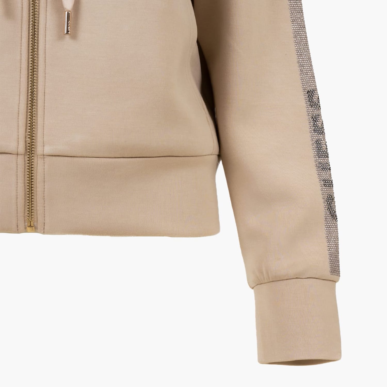 Γυνακεία Πλεκτά - Ζακέτες Scuba.Sweatshirt Μπεζ Πολυεστέρα Guess