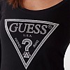 Women T-Shirts - Tops Shiny.Tee Black Cotton Guess Women T-Shirts - Tops Shiny.Tee Black Cotton Guess