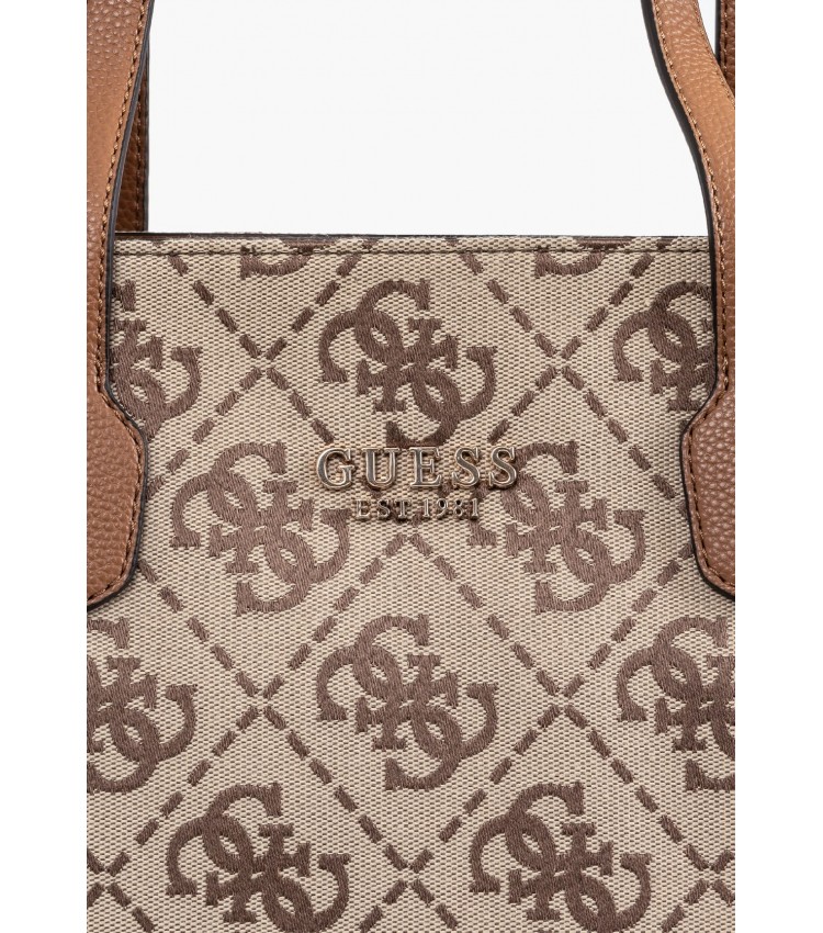 Γυναικείες Τσάντες Silvana.J Μπεζ ECOleather-Ύφασμα Guess Γυναικείες Τσάντες Silvana.J Μπεζ ECOleather-Ύφασμα Guess