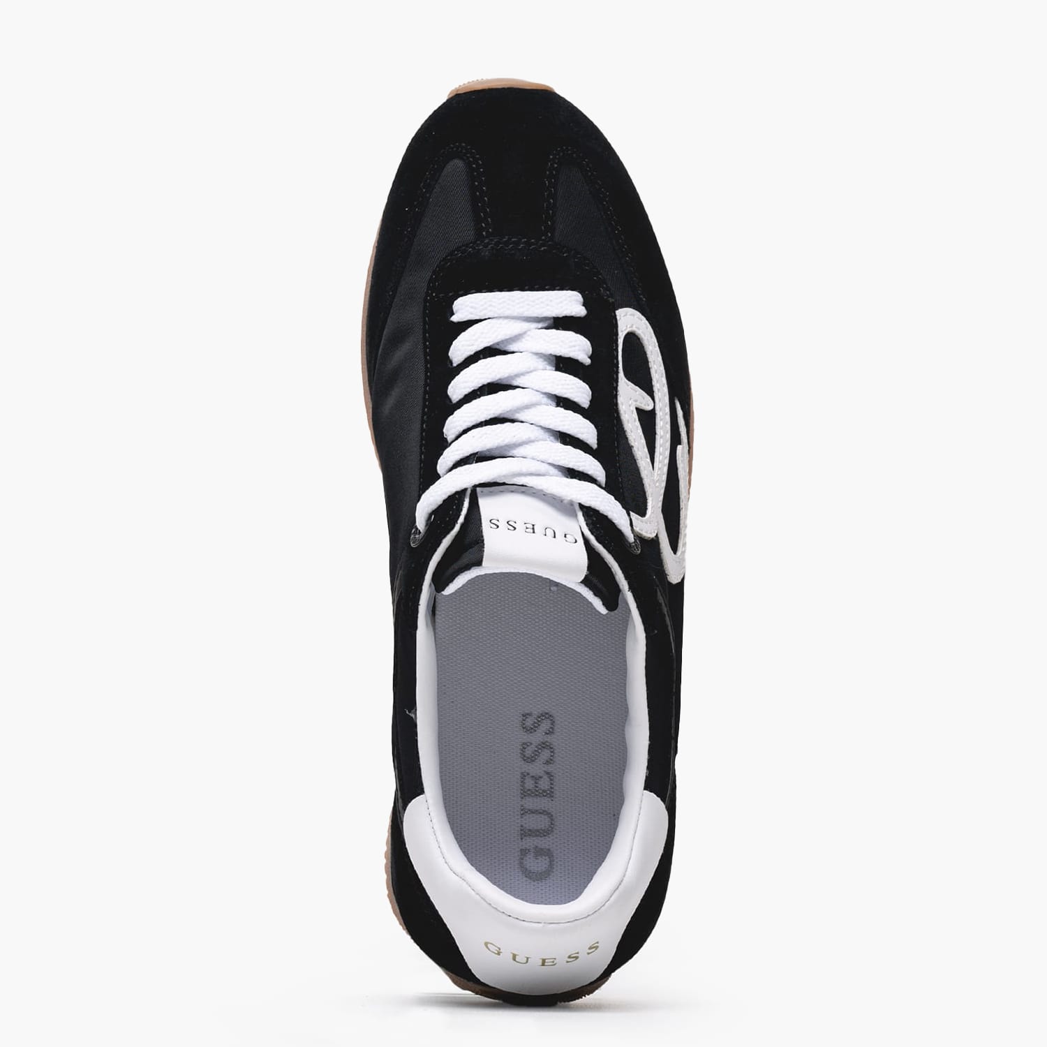 Women Casual Shoes Skroll Black Buckskin-Fabric Guess Women Casual Shoes Skroll Black Buckskin-Fabric Guess