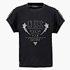 Γυναικείες Μπλούζες - Τοπ Sleeves.Strass Μαύρο Βαμβάκι Guess Γυναικείες Μπλούζες - Τοπ Sleeves.Strass Μαύρο Βαμβάκι Guess