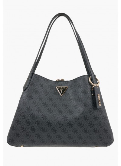 Γυναικείες Ζώνες 9115 Μαύρο ECOleather Guess