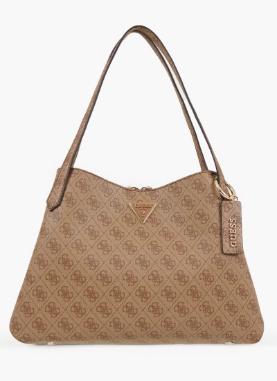 Ανδρικά Παπούτσια Casual Vibo.24 Μαύρο Δέρμα Guess