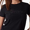 Γυναικείες Μπλούζες - Τοπ Ss.Easytee Μαύρο Βαμβάκι Guess Γυναικείες Μπλούζες - Τοπ Ss.Easytee Μαύρο Βαμβάκι Guess