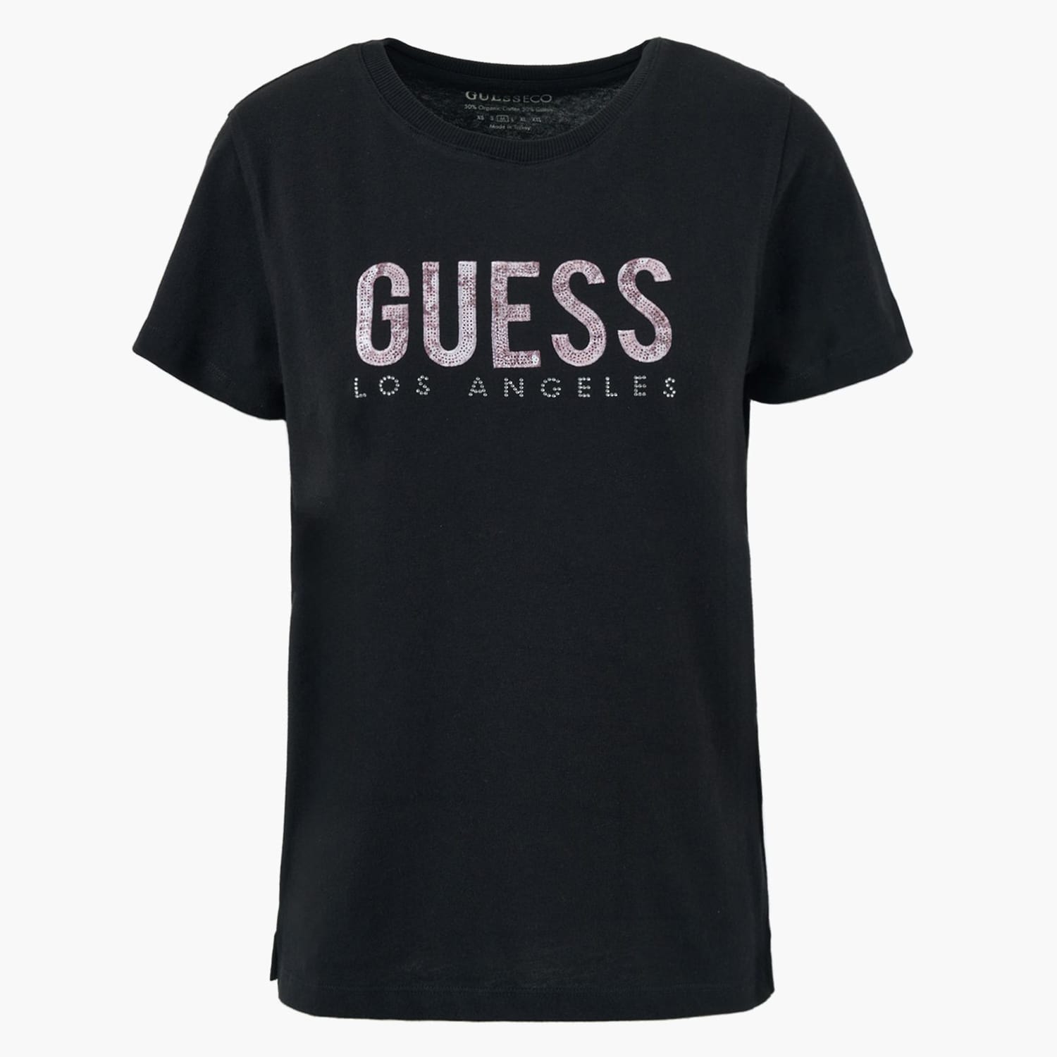 Γυναικείες Μπλούζες - Τοπ Ss.Python.Lg Μαύρο Βαμβάκι Guess