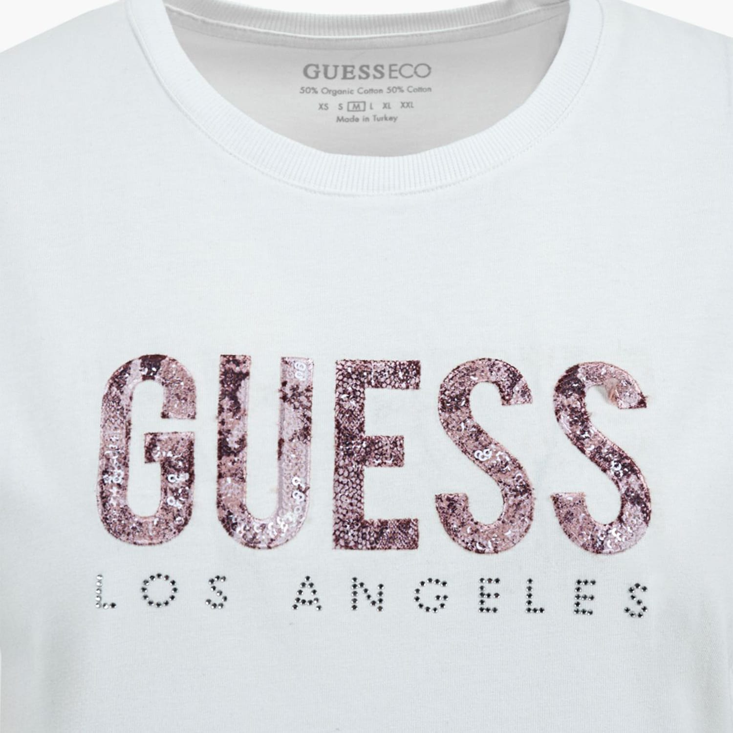 Γυναικείες Μπλούζες - Τοπ Ss.Python.Lg Άσπρο Βαμβάκι Guess