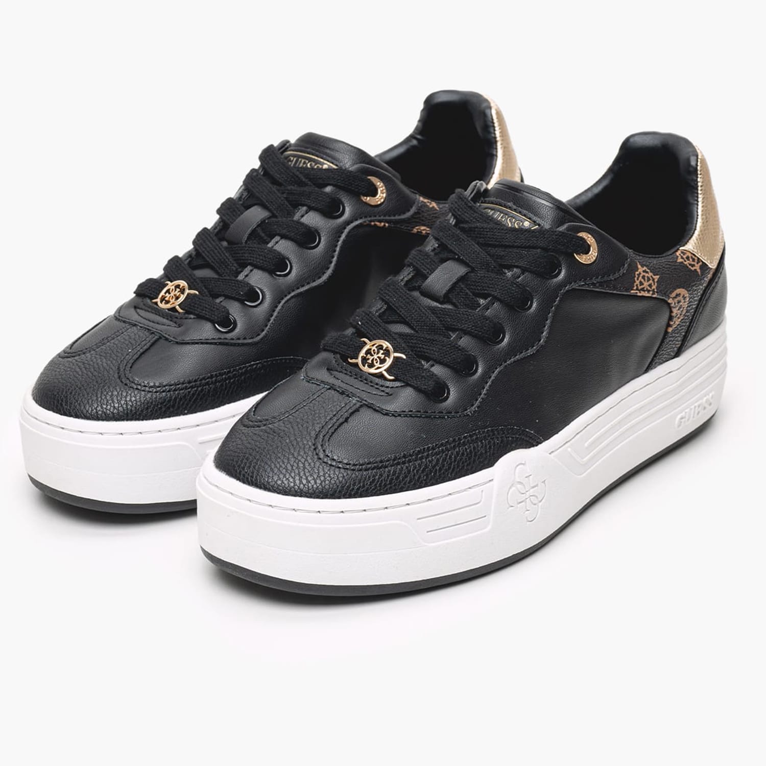 Γυναικεία Παπούτσια Casual Swole Μαύρο ECOleather Guess Γυναικεία Παπούτσια Casual Swole Μαύρο ECOleather Guess