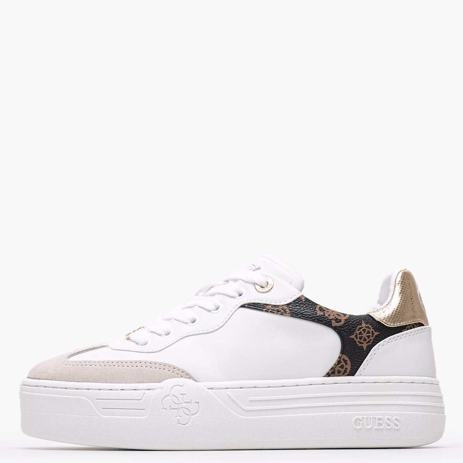Γυναικεία Παπούτσια Casual Swole Άσπρο ECOleather Guess