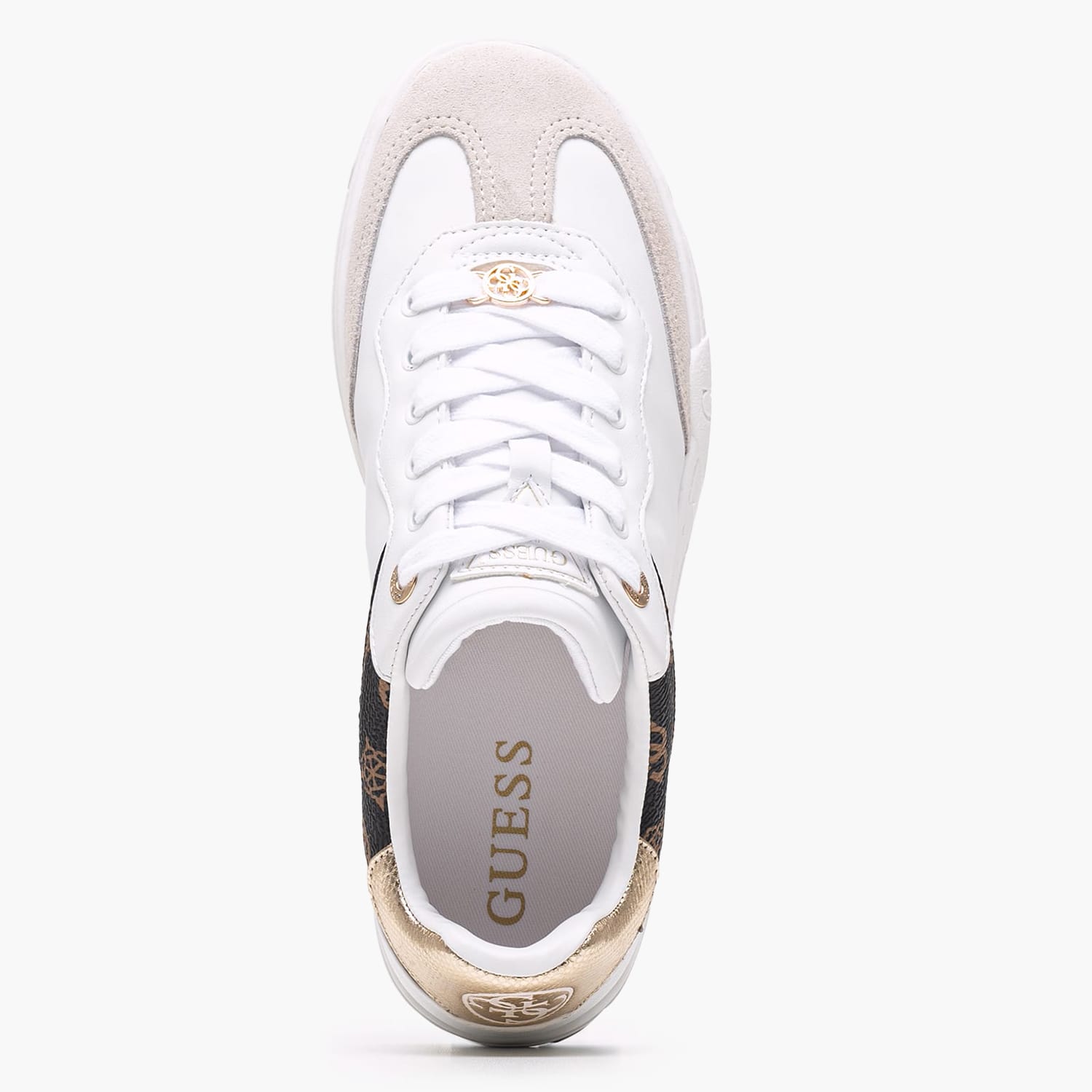Women Casual Shoes Swole White ECOleather Guess Women Casual Shoes Swole White ECOleather Guess