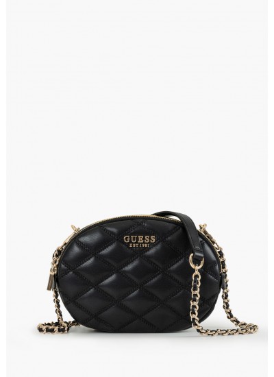 Γυναικείες Τσάντες Tamsin.Dbl Μαύρο ECOleather Guess
