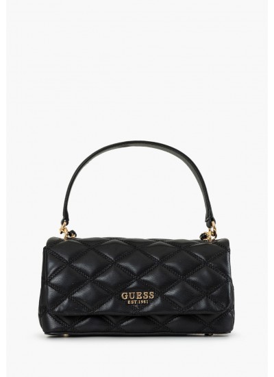 Γυναικείες Τσάντες Tamsin.Flap Μαύρο ECOleather Guess