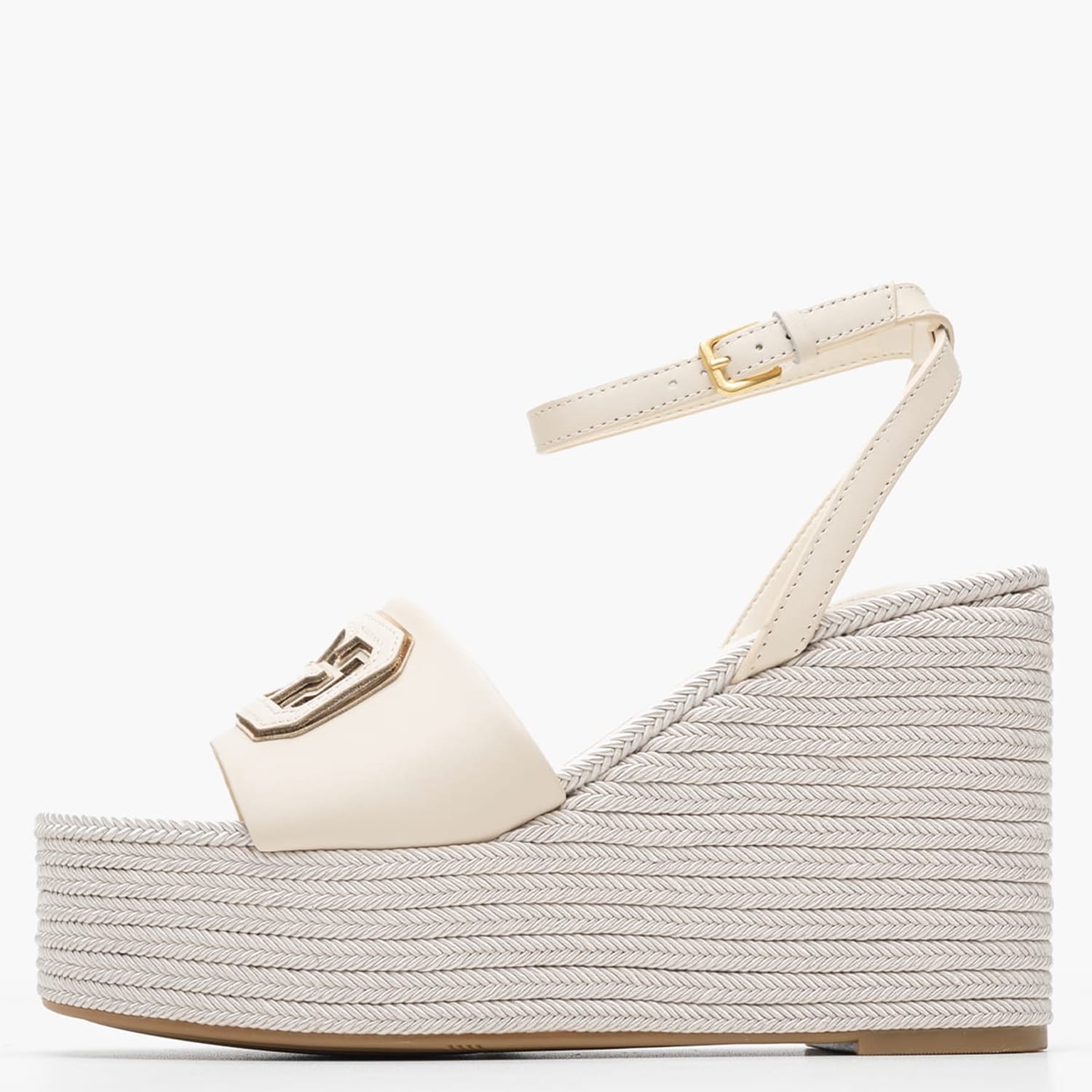 Γυναικείες Πλατφόρμες Ψηλές Tanvee Μπεζ Δέρμα Guess