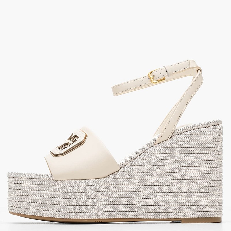 Γυναικείες Πλατφόρμες Ψηλές Tanvee Μπεζ Δέρμα Guess