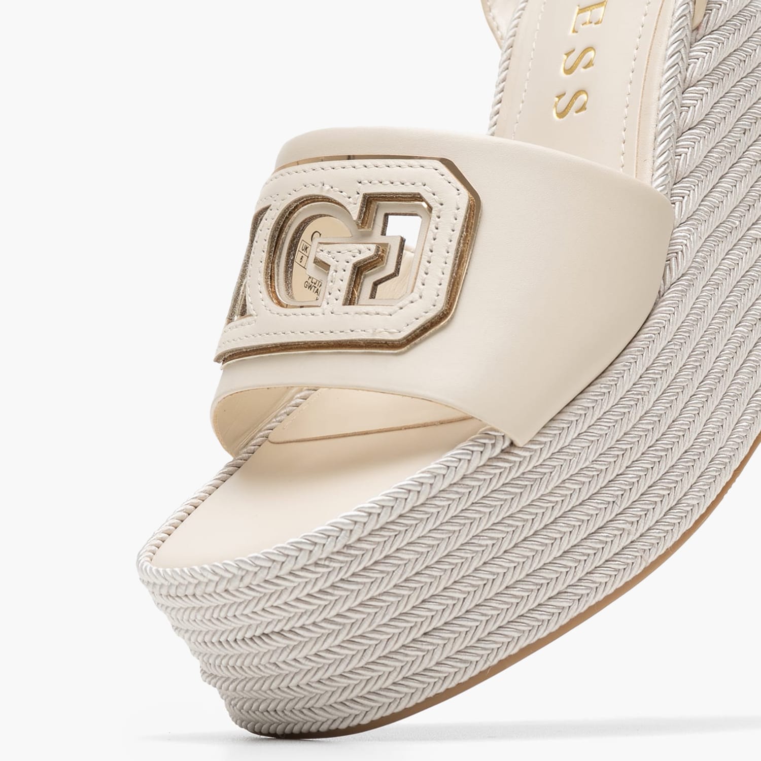 Γυναικείες Πλατφόρμες Ψηλές Tanvee Μπεζ Δέρμα Guess
